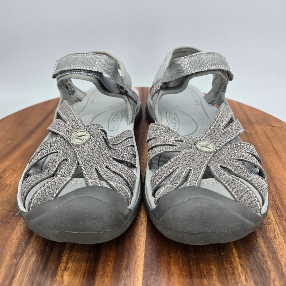 Keen Rose Sandals Womens 7 Gray Sports Trail Ankle Strap Closed Toe Outdoor - Picture 2 of 7